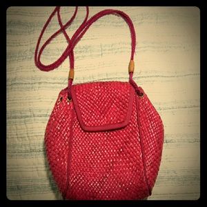 Straw purse made in Italy